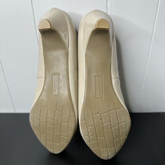 Union Bay Women’s Size 11 M Jenna-U Beige Low Heel Business Casual Glossy - Picture 9 of 9